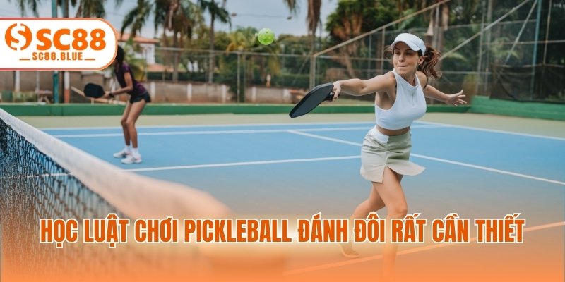 Học luật chơi pickleball đánh đôi rất cần thiết